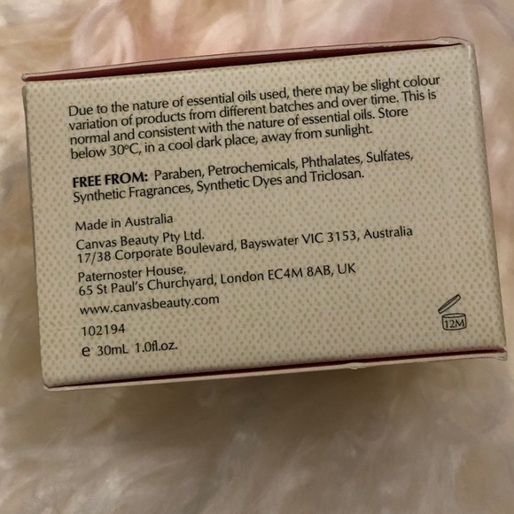 Canvas rose Otto overnight eye mask - Picture 3 of 5